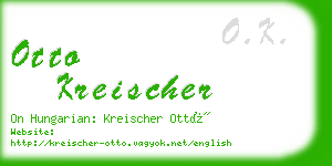 otto kreischer business card